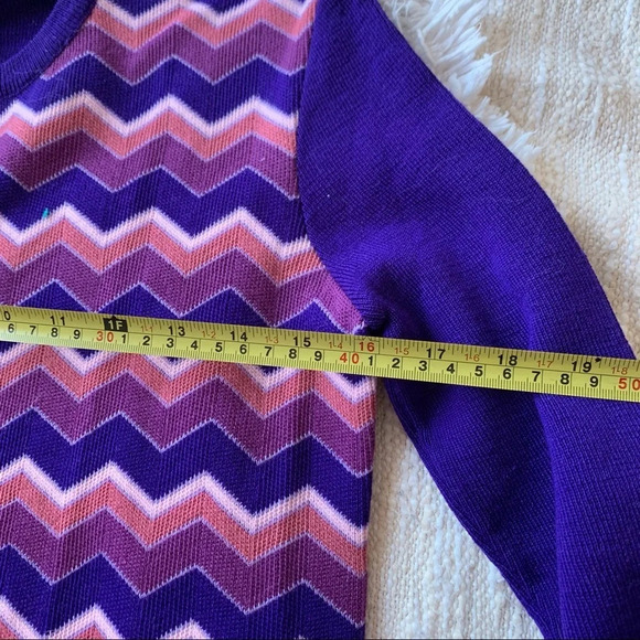 Vintage 70’s Wool Printed Sweater Harrods NWOT - Picture 5 of 5